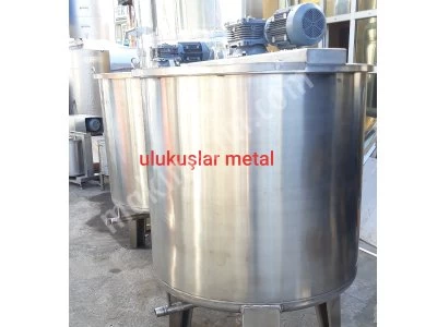 Paslanmaz Karıştırıcı 1000 Litre Tank Deterjan Kazanı Sabun Kozmetik