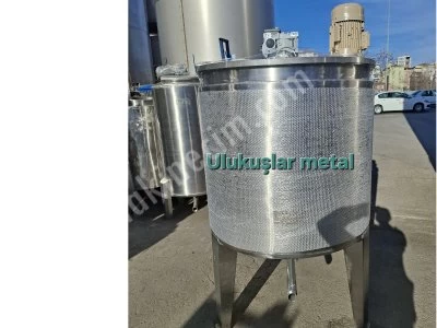 Paslanmaz Karıştırıcı 1000 Litre Tank Deterjan Kazanı Sabun Kozmetik