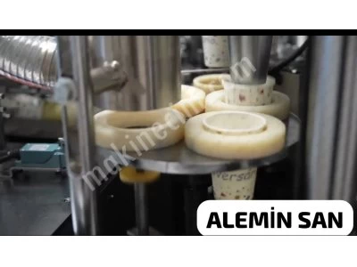 Kağıt Bardak Makinası ,12-25 Adet / Dakika Büyük Tepsi