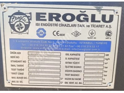 Eroğlu Marka Buhar Kazanı