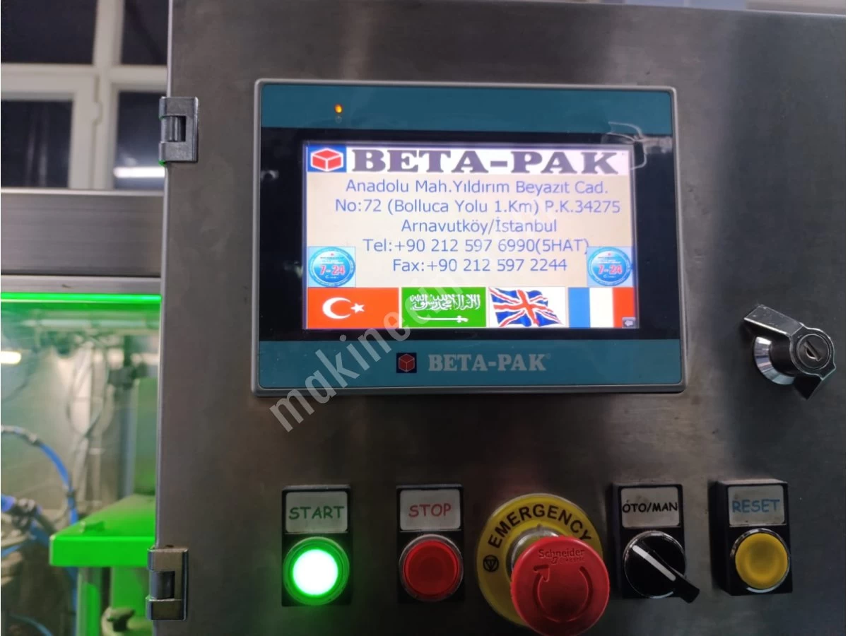 Temiz Kullanılmış Bakımlı Betapak Marka Bpt-S-25/50 Tip Tam Otomatik Termoform Bardak Su Makinesi