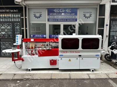 2018 Gümüş Gkb 518 Ön Frezeli Trimli Başsonlu Pvc Kenar Bantlama Makinası