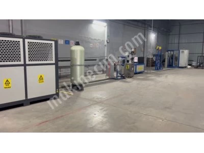 Komple Faal Durumda Yassı Damlama Sulama Borusu Üretim Hattı