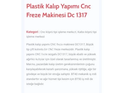 İlk Sahibinden Atölyeden Satılık Sıfır Ayarında Köprü Tipi Kaibo Dc1317 Double Colon, Çift Kolon 4