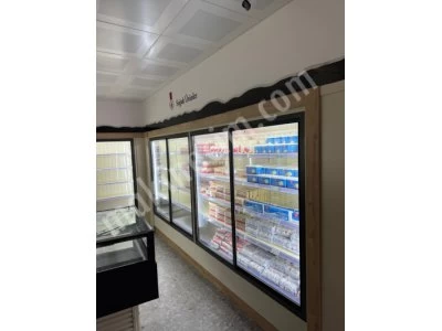 Sütlük Meşrubat İçicek Şişe Soğutucu Vitrin Market Dolabı