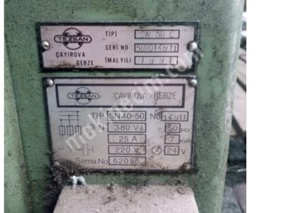 Tezsan Sn 50C 2 Metre Üniversal Torna Tezgahı 1991 Model