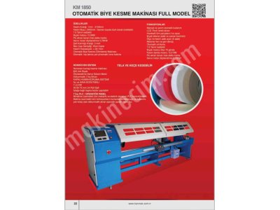 Otomatik Bant Kesme Makinası Km 1850