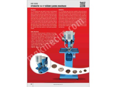 Tekstil İçin Profesyonel Düğme Çakma Makinası