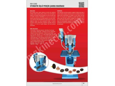 Denim İçin Otomatik Üç Model Perçin Makinası