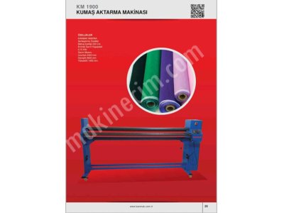Fermuar Kumaşı Aktarma Makinası