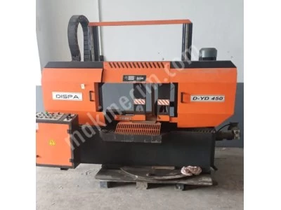 Dispa Dy-D 450Lik Açılı Sütunlu Şerit Testere Sıfır Ayarında