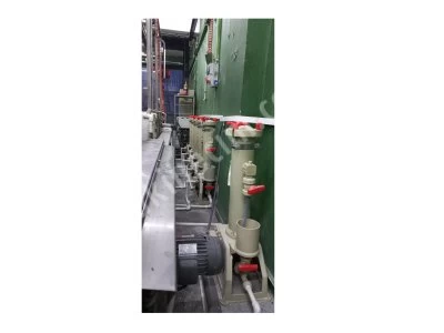 Full Inox 316 Ultrasonik Yıkama Hattı , 6×400 L , Kaskad + Bubbling , Ro , Konveyör