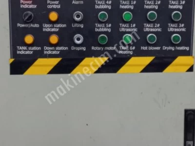 Full Inox 316 Ultrasonik Yıkama Hattı , 6×400 L , Kaskad + Bubbling , Ro , Konveyör