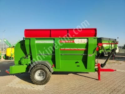 Tarla Tipi Tek Dingilli 2 Lastikli Katı Gübre Dağıtma Römorku 5 Ton