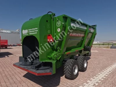 İki Dingilli 4 Lastikli Katı Gübre Dağıtma Römorku 10 Ton