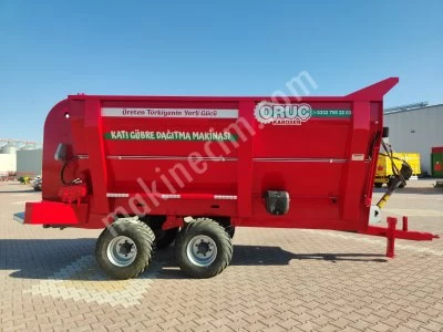 İki Dingilli 4 Lastikli Katı Gübre Dağıtma Römorku 10 Ton