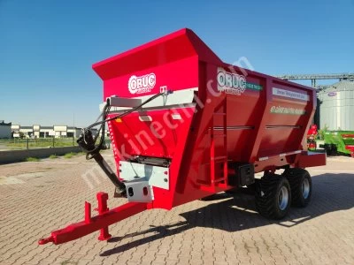 İki Dingilli 4 Lastikli Katı Gübre Dağıtma Römorku 10 Ton