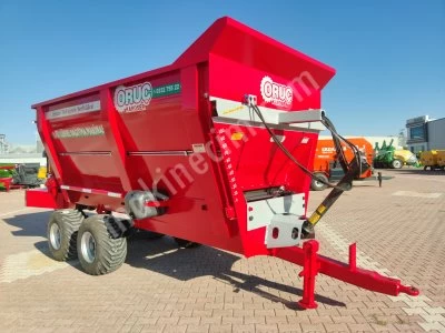 İki Dingilli 4 Lastikli Katı Gübre Dağıtma Römorku 10 Ton