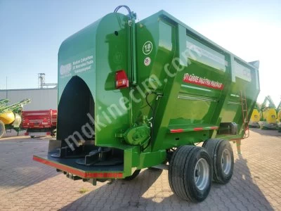 İki Dingilli 4 Lastikli Katı Gübre Dağıtma Römorku 18 Ton