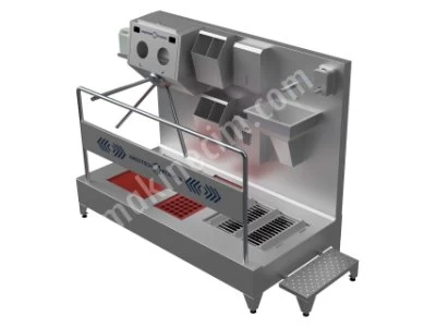Galoshed Horizontal Brushed Hygiene Barrier