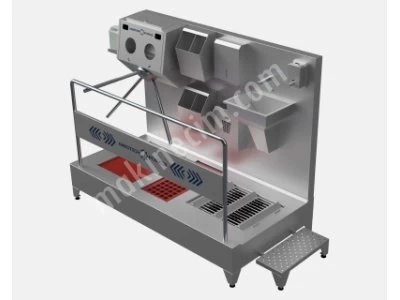 Galoshed Horizontal Brushed Hygiene Barrier