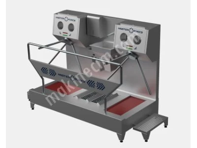 Soap and Disinfectant Turnstile Horizontal Brush Hygiene Barrier