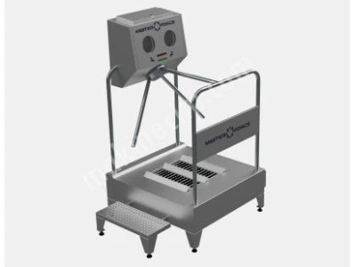 Tekli Yatay Fırçalı Hijyen Turnikesi