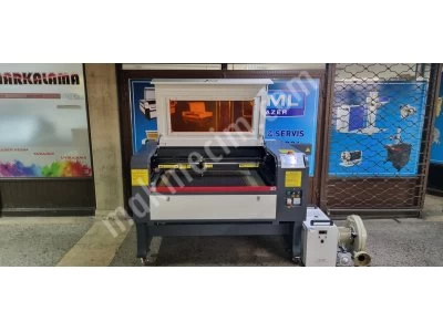 Ankara Lazer Kesim Makinesi Asansorlu 100X80Cm 100-120W Tuplu Lazer Kesim Makinesi