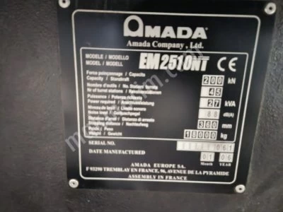 Amada Em2510 Nt Cnc Panç - Punch Pres