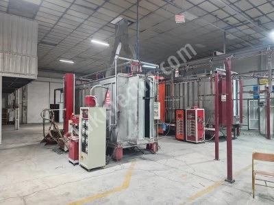 Toz Emaye Kaplama Hattı - (Fırın + 2 Ad.toz Emaye Kabin)