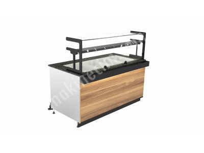 Sulu Yemek Vitrin Tezgahı 150Cm