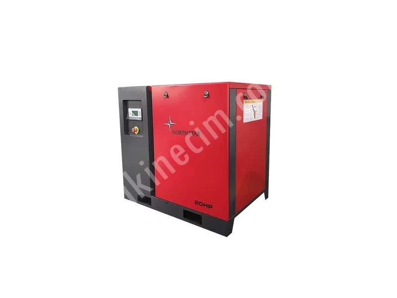 20 Hp Nortstar Marka Mcs Serisi İnvertörlü (Vsd) Asekron (Uzun) Motorlu Vidalı Kompresör