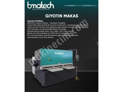Hidrolik Makas (Bma Serisi) , Cnc Hidrolik Makas