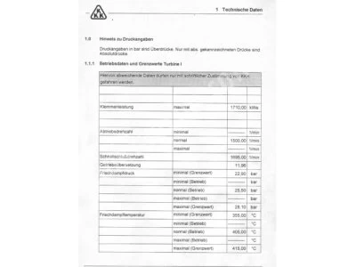 Buhar Türbini Kkk Twin 1722 Kw