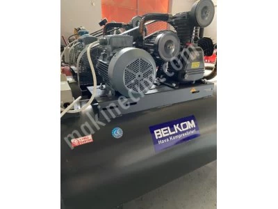 500 Litre Sıfır, 12 Bar, Panolu, Yerli Motorlu, Üç Kafalı Kompresör