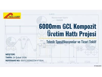 Geosentetik Kil Örtü ( Gcl ) Üretim Makinesi