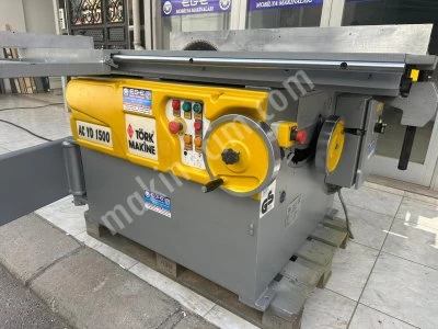 Törk Ac 1500 Sarı Kabuklu Çizerli Yatar Daire Testere Makinası