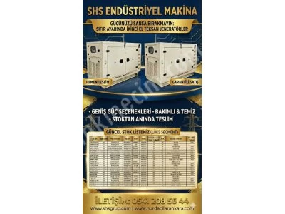 Shs Makina'dan 44-46-50-60-67-80 Kw Teksan Jeneratör Son 10 Adet