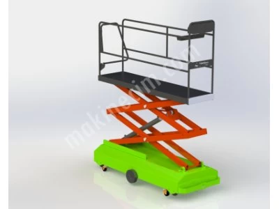 Greenhouse Harvest Trolley, Hydraulic Greenhouse Harvesting and Maintenance Platform