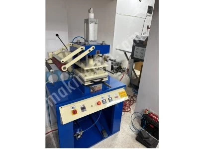 Yaldız Baskı Makinesi Deri Kağıt Karton Varak Baskı Makinesi