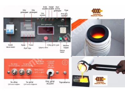 Altın ve Gümüş İçin Hızlı Ergitme Ocağı Kapasite:10Kg