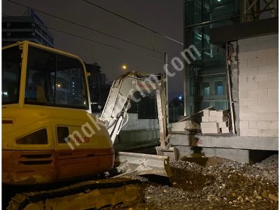 Mini Ekskavatör + 4 Ton Kırıcı – Kanal - Şap Kırımı - Yıkım - Harfiyat - Moloz