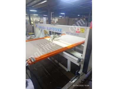 Ankara Kapitone Marka 2022 Model Tek Kafa Rulo Kumaş Besleme Sistemli Kesimli Kapitone Makinası