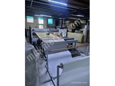Ankara Kapitone Marka 2022 Model Tek Kafa Rulo Kumaş Besleme Sistemli Kesimli Kapitone Makinası