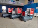 500 Litre, 10 Hp, Tank Üstü, Ful Set Vidalı Kompresör