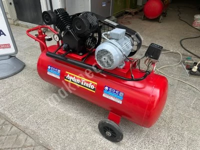 Aydın Trafo 130 Lt 8 Bar Kompresör - 380V Sanayi Elektrikli