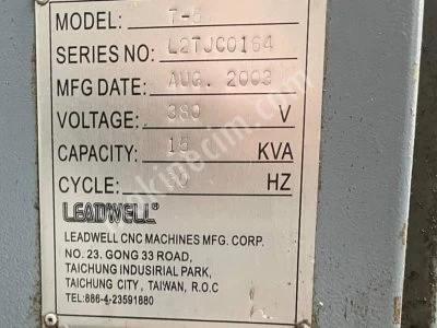 Cnc Torna - Leadwel 6