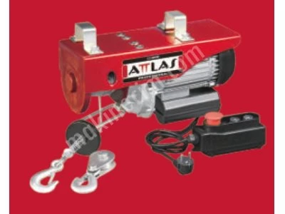 Çift Halatlı Attlas Atev1200 1800W 600-1200Kg Elektrikli Vinç