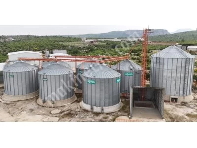 Toplam 9.100 Ton Kapasiteli 7 Adet Tam Takım Çelik Silo