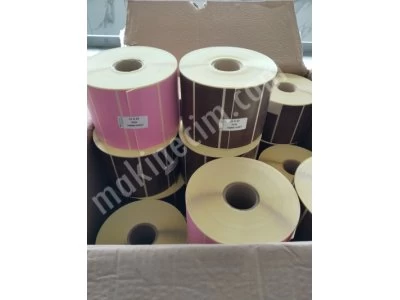 25X40 Kuşe Etiket Renkli